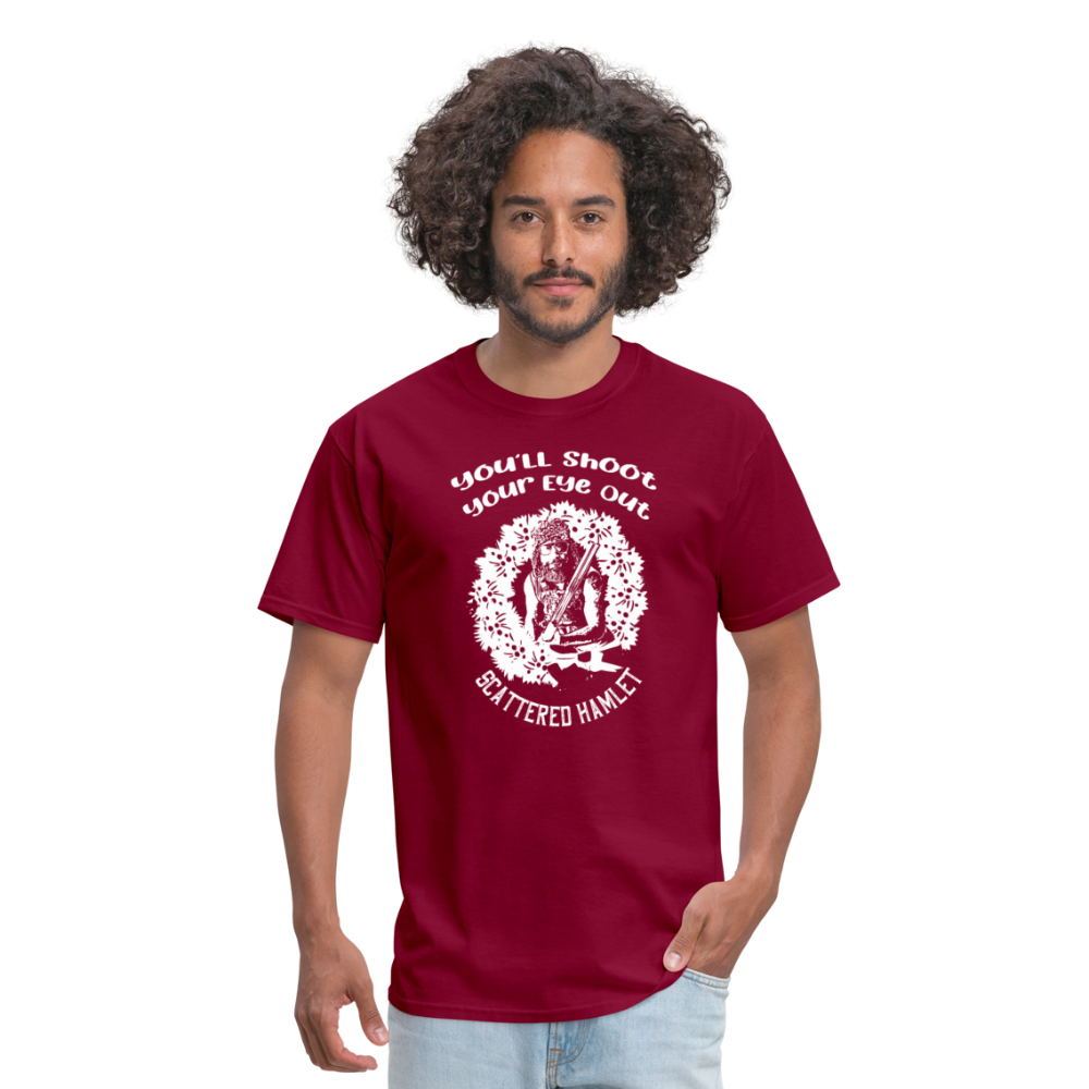 Scattered Hamlet Holiday Shirt! - burgundy