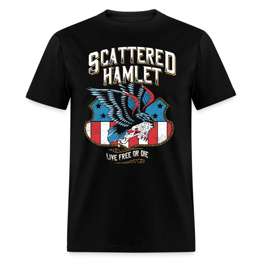 Scattered Hamlet "Live Free or Die" T-Shirt - black