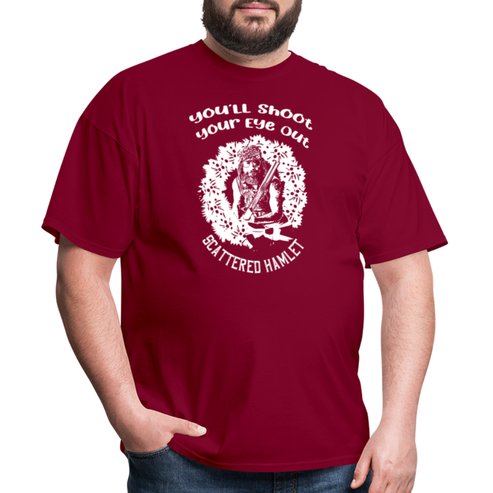 Scattered Hamlet Holiday Shirt! - burgundy