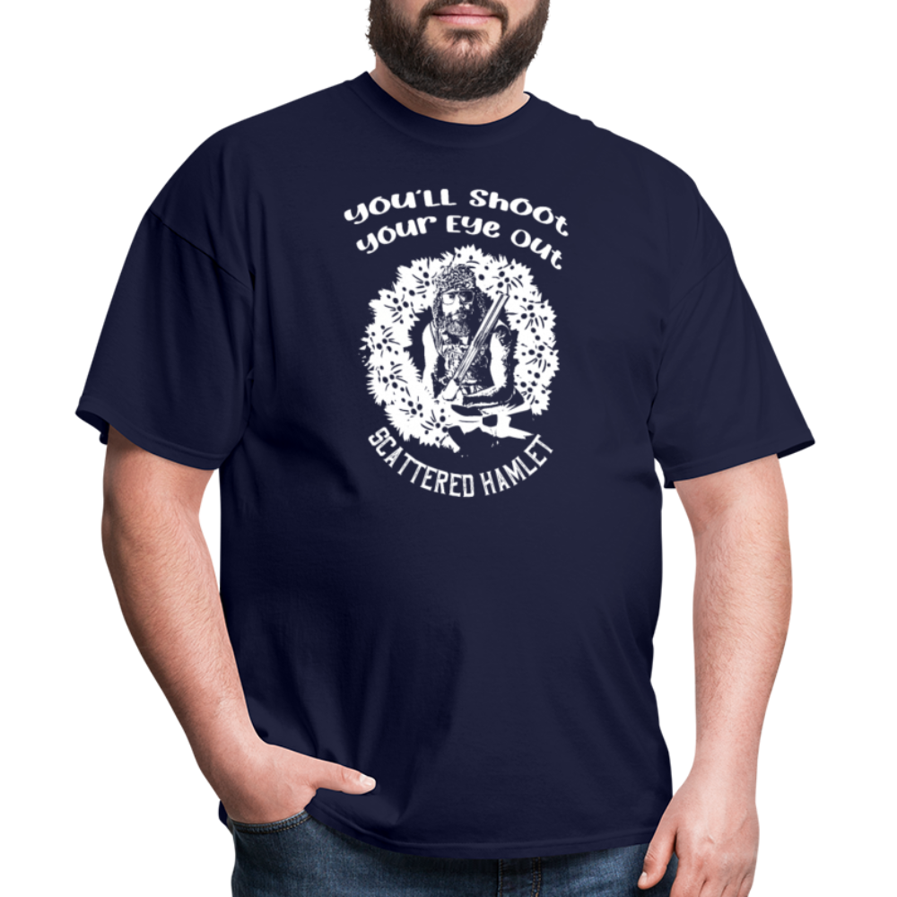 Scattered Hamlet Holiday Shirt! - navy