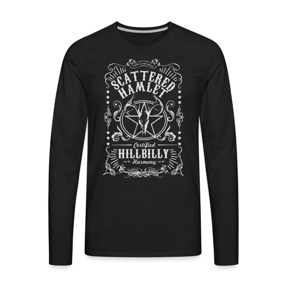Whiskey Label Premium Long Sleeve T-Shirt - black
