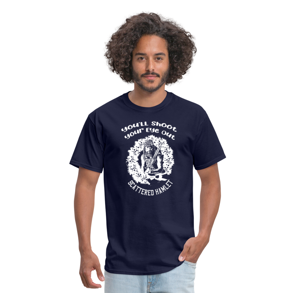 Scattered Hamlet Holiday Shirt! - navy