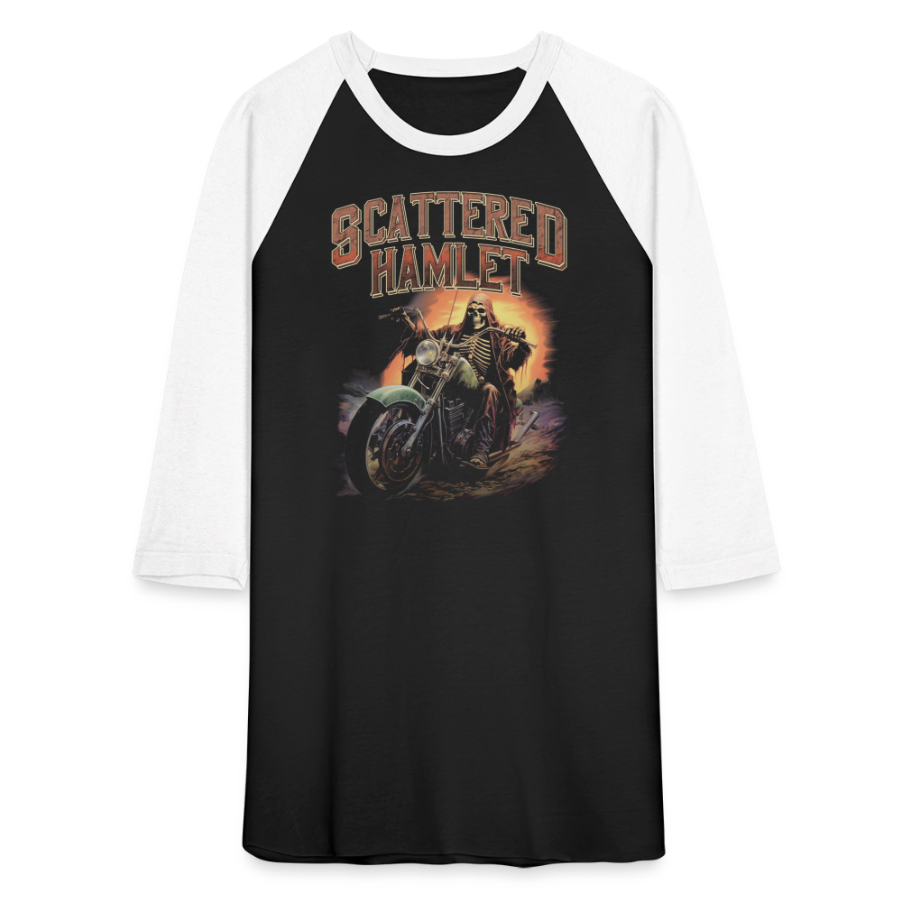 Scattered Hamlet Hell Rider Baseball T-Shirt - black/white