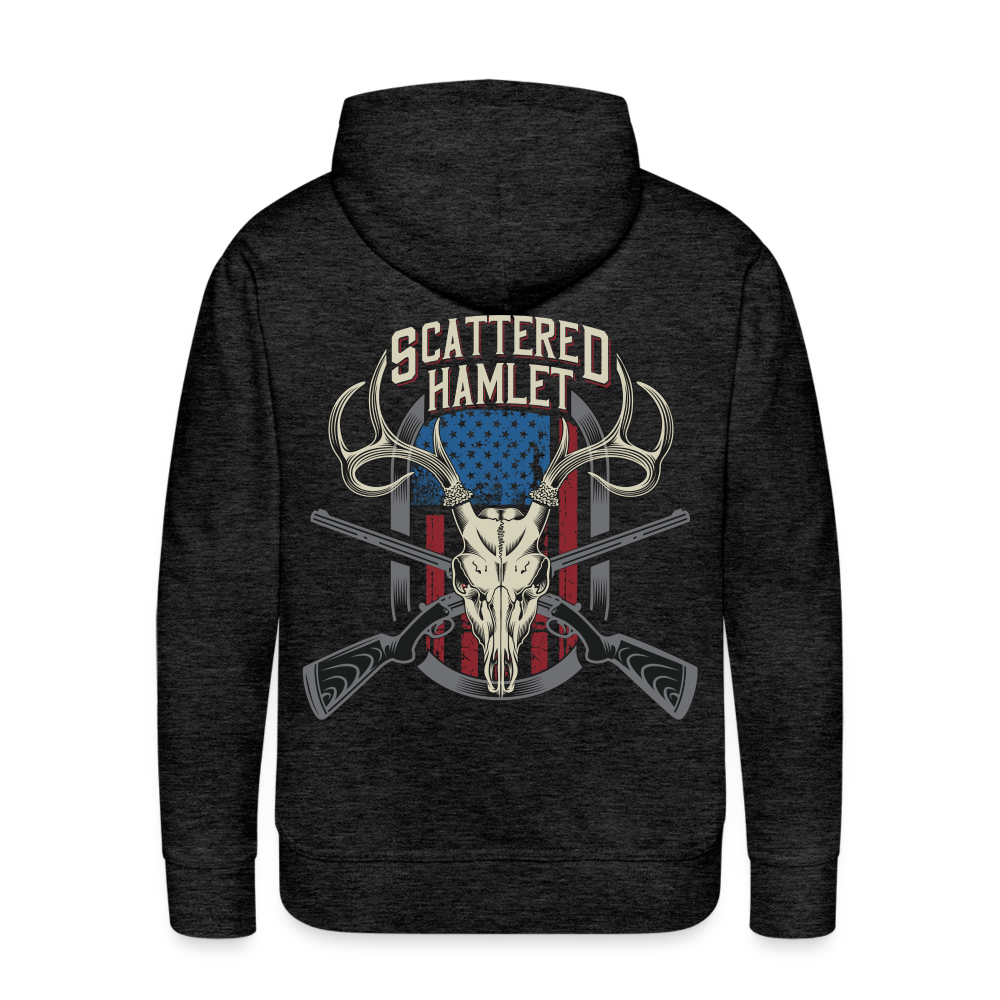 Scattered Hamlet Pull Over Hoodie - charcoal grey