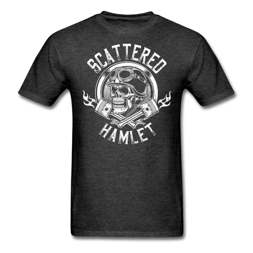 Skull & Pistons T-Shirt - heather black