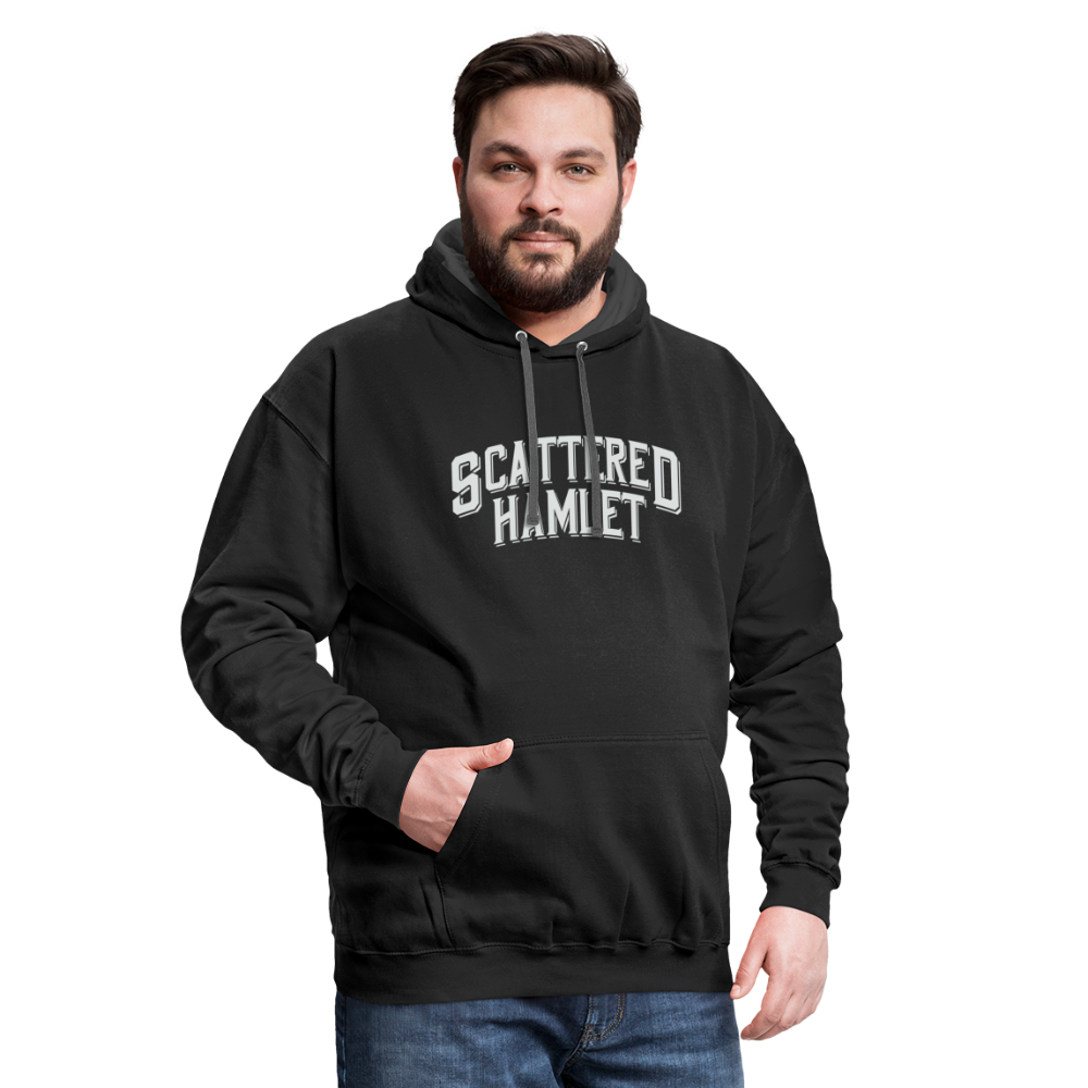 Scattered Hamlet Deer Pull Over Hoodie - black/asphalt