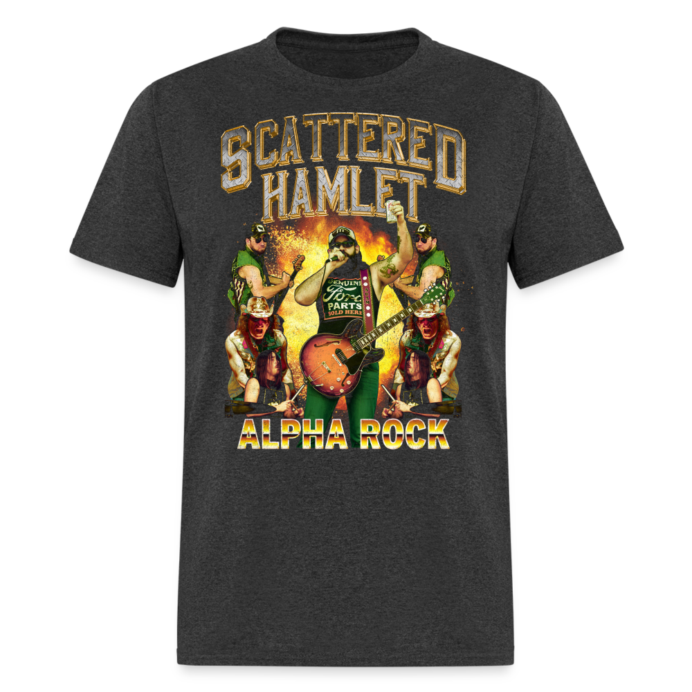 Scattered Hamlet Alpha Rock T-Shirt - heather black