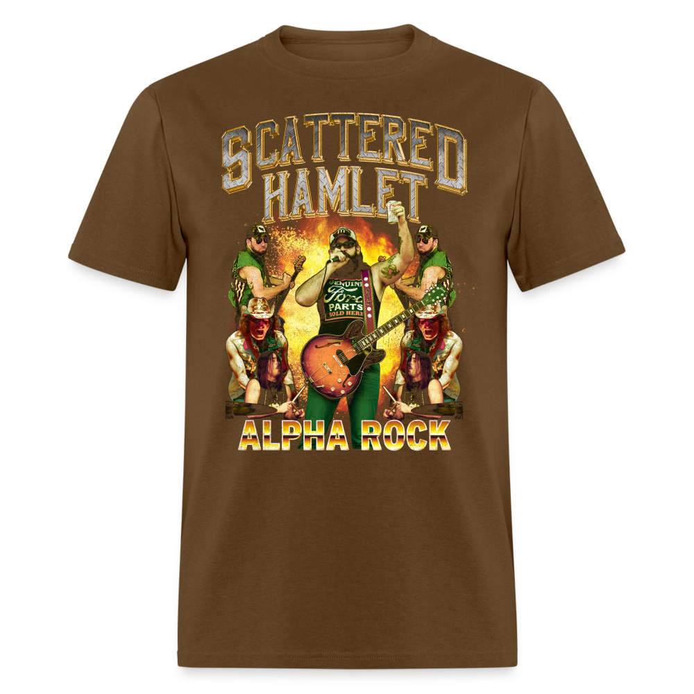 Scattered Hamlet Alpha Rock T-Shirt - brown