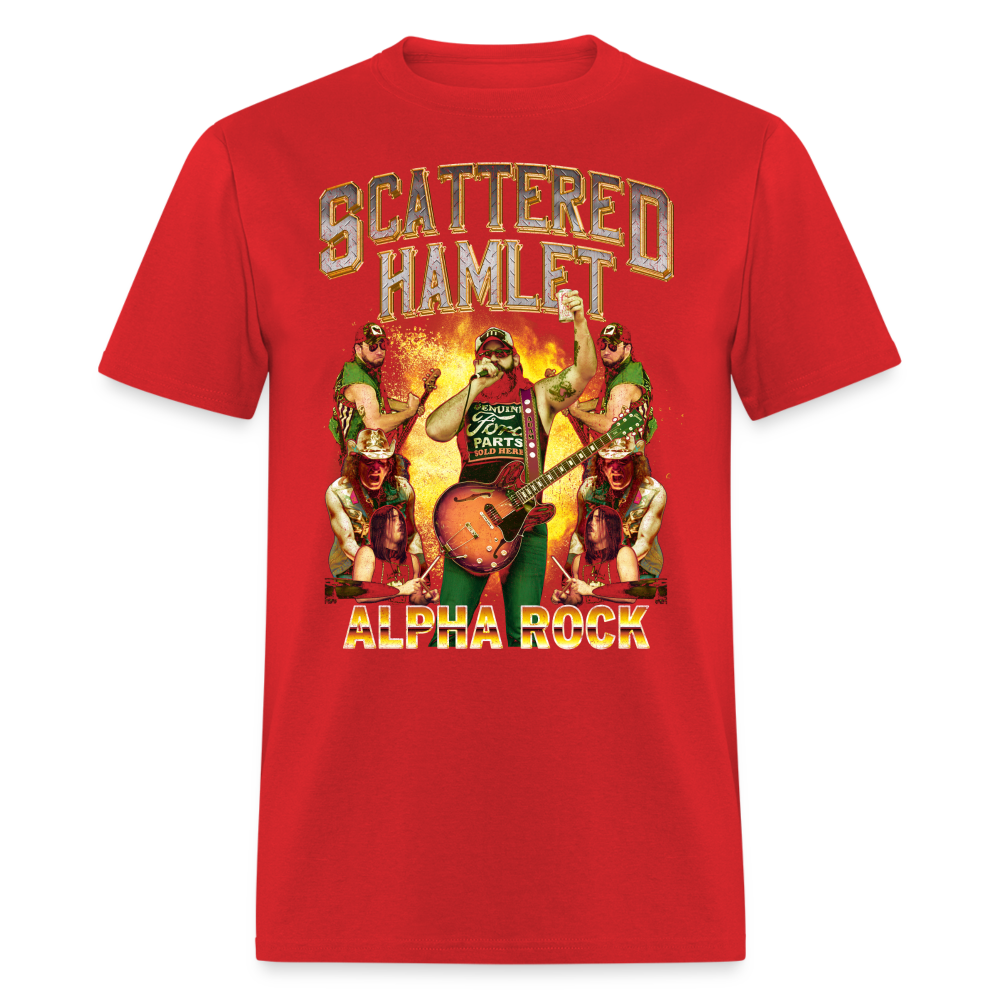 Scattered Hamlet Alpha Rock T-Shirt - red