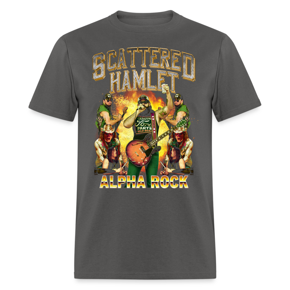 Scattered Hamlet Alpha Rock T-Shirt - charcoal