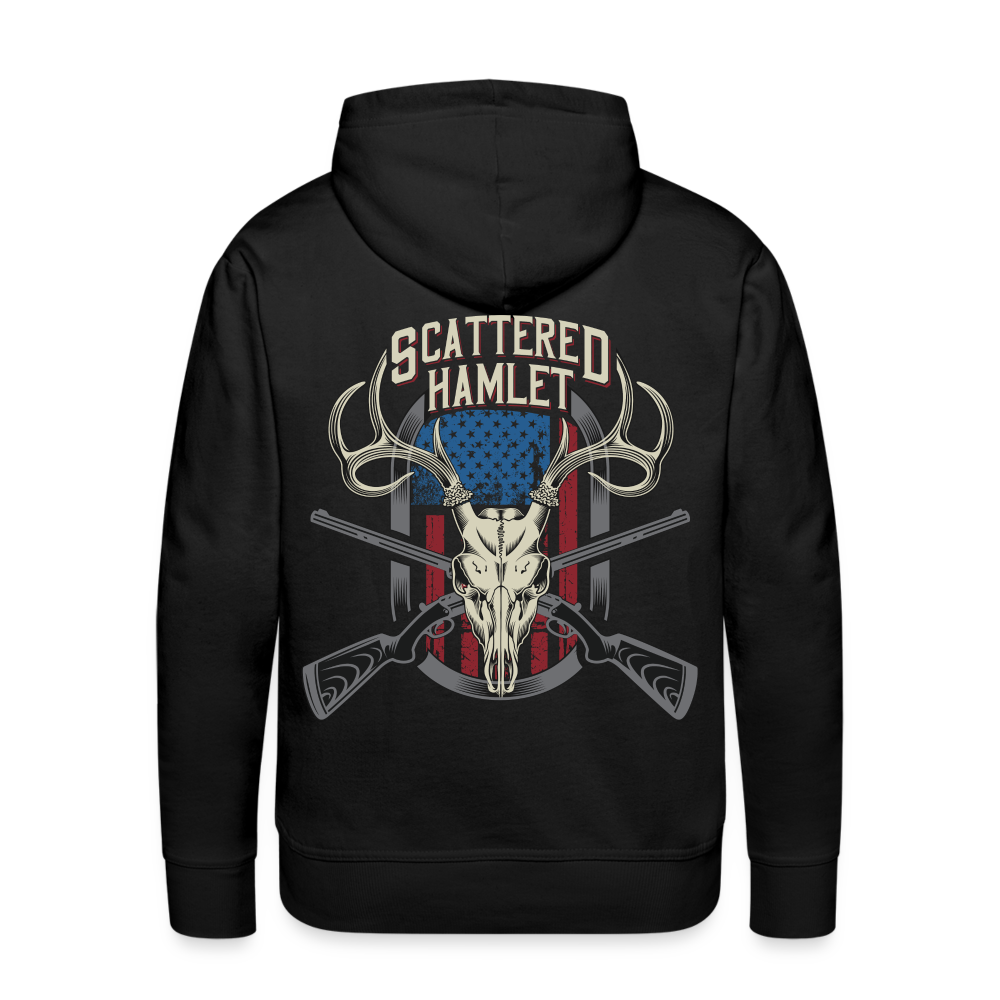 Scattered Hamlet Pull Over Hoodie - black