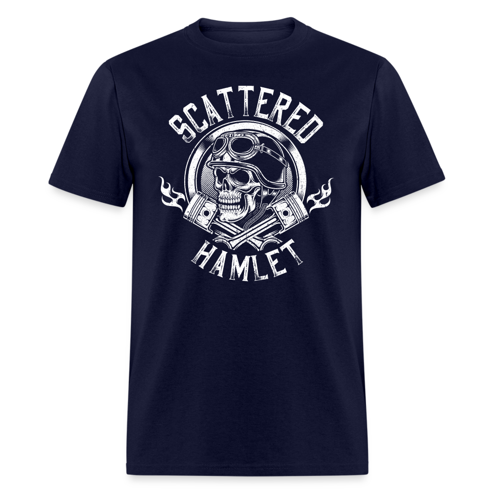 Skull & Pistons T-Shirt - navy