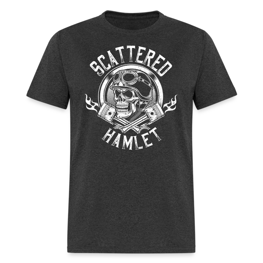 Skull & Pistons T-Shirt - heather black