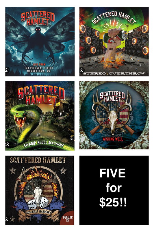 FIVE Scattered Hamlet Albums for $25!!!