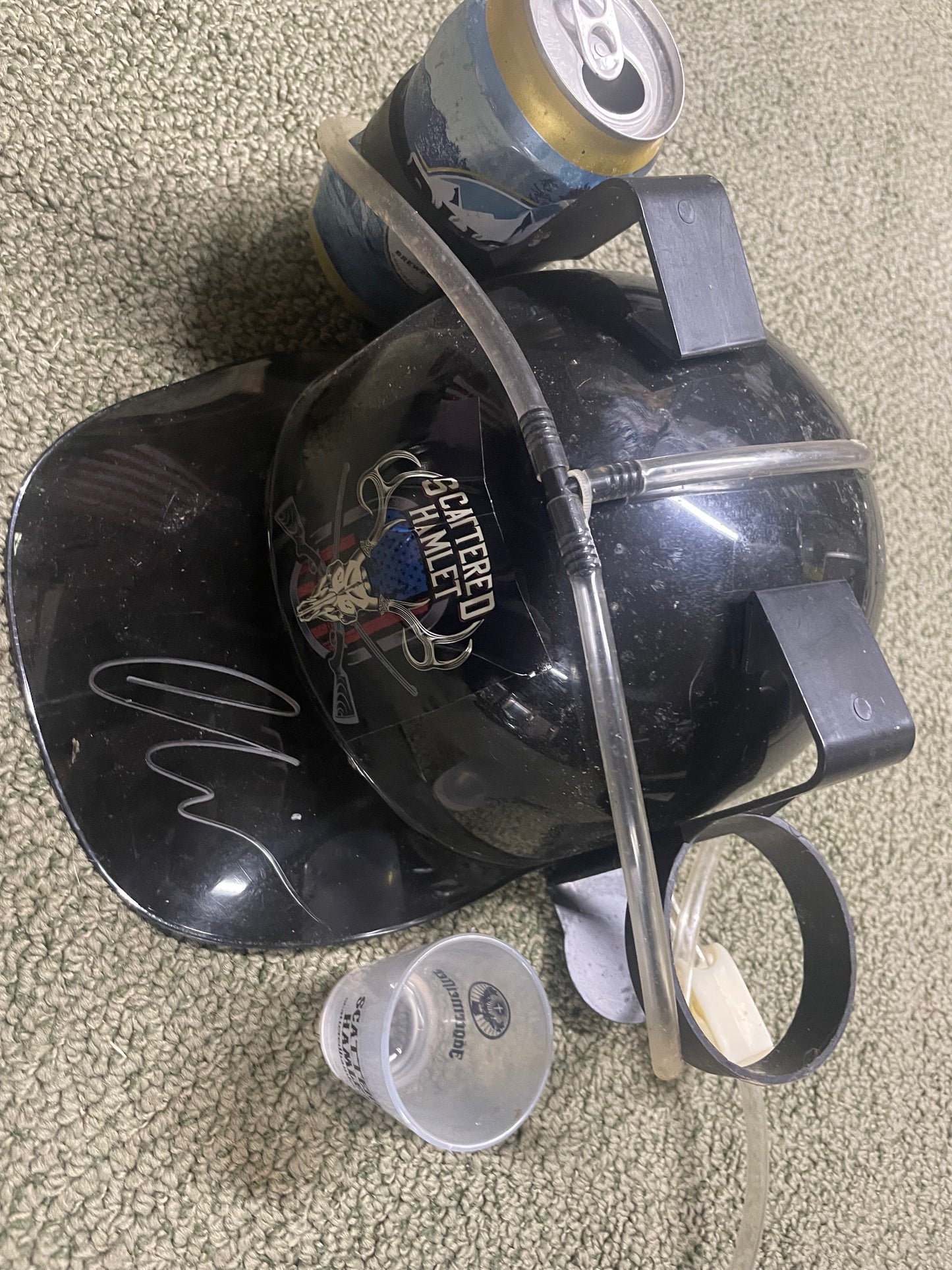 Grant's Beer Helmet from the "All Talk Music Video"