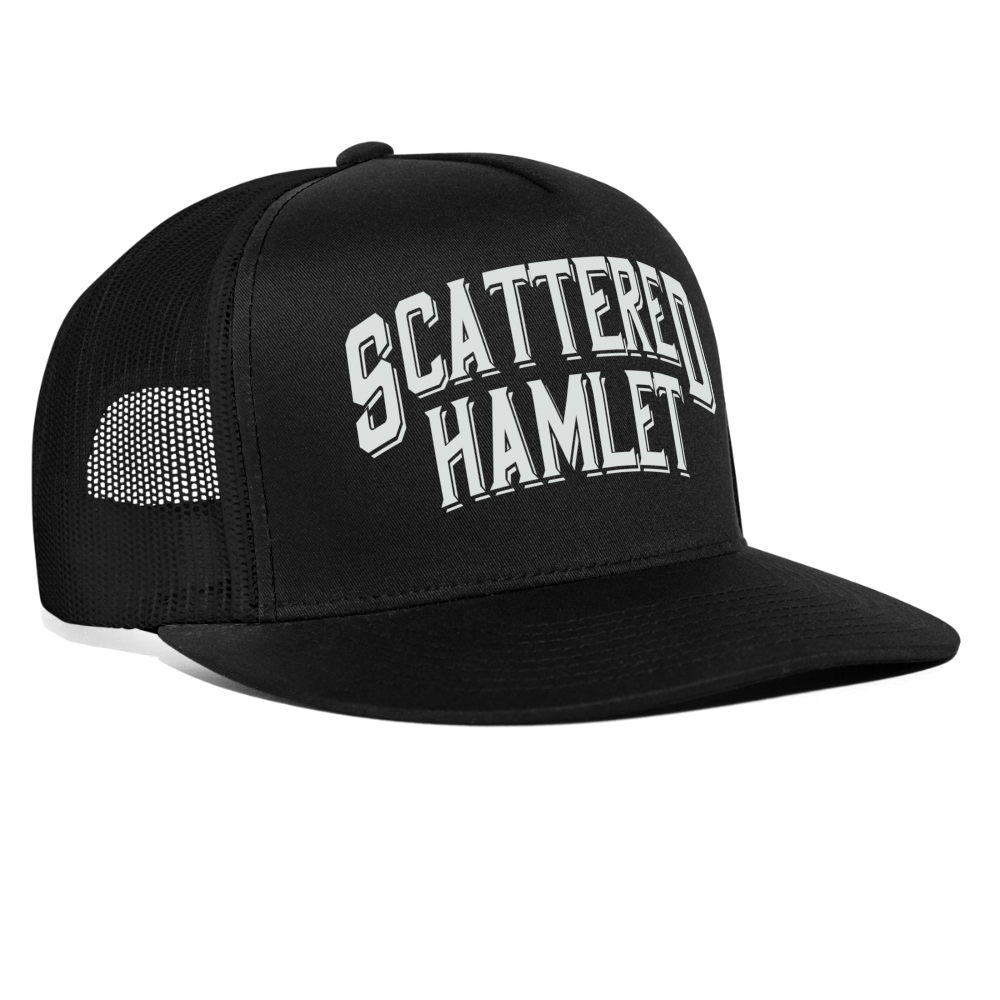 Scattered Hamlet Trucker Hat! - black/black