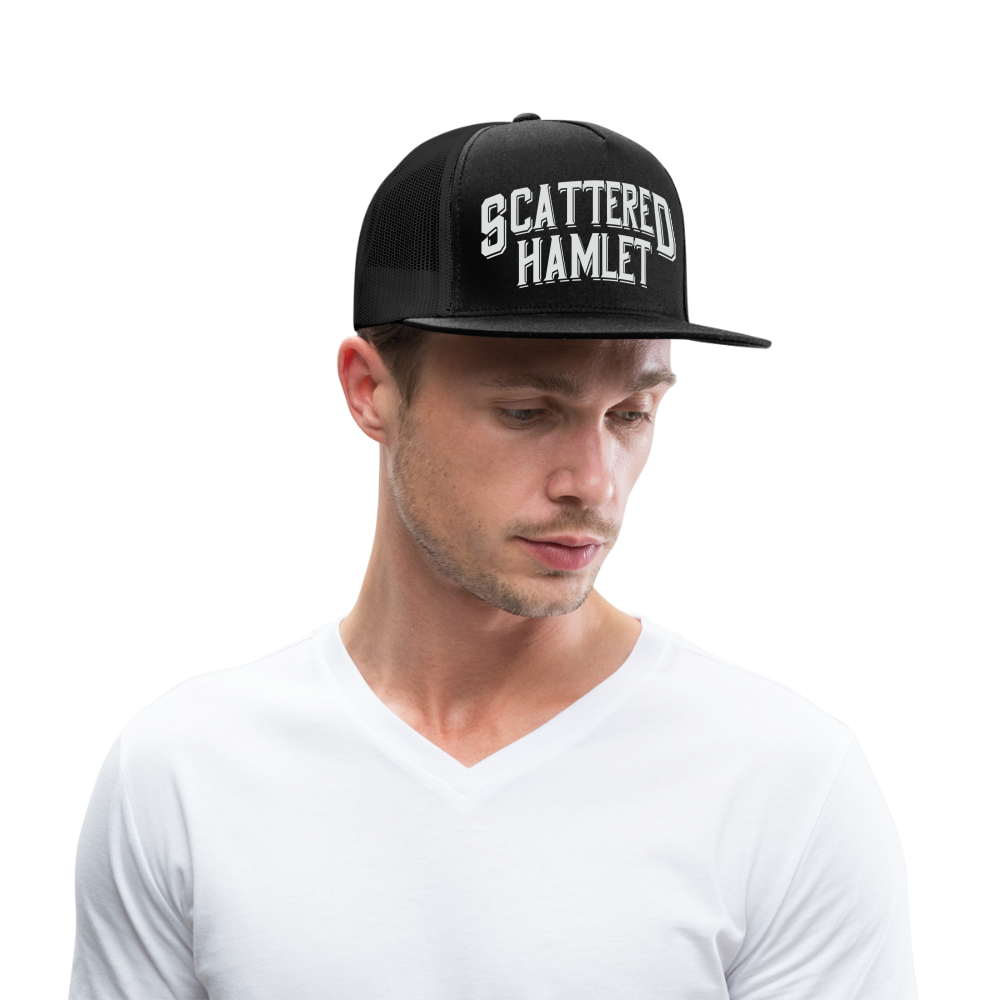 Scattered Hamlet Trucker Hat! - black/black