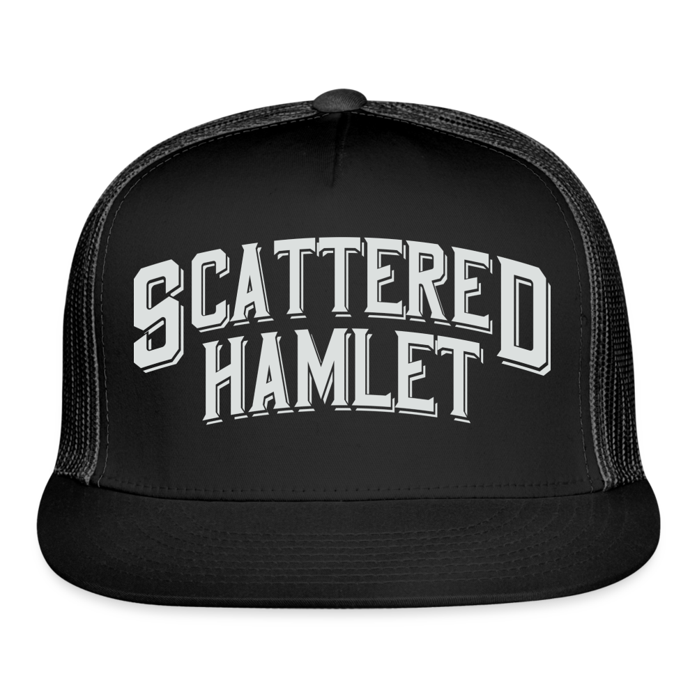 Scattered Hamlet Trucker Hat! - black/black