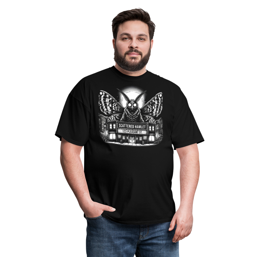 Scattered Hamlet Mothman T-Shirt - black