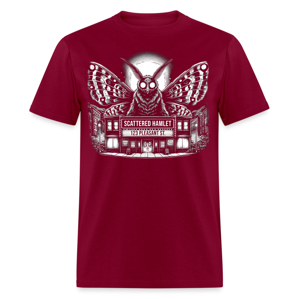 Scattered Hamlet Mothman T-Shirt - burgundy