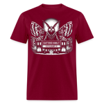 Scattered Hamlet Mothman T-Shirt - burgundy