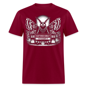 Scattered Hamlet Mothman T-Shirt - burgundy