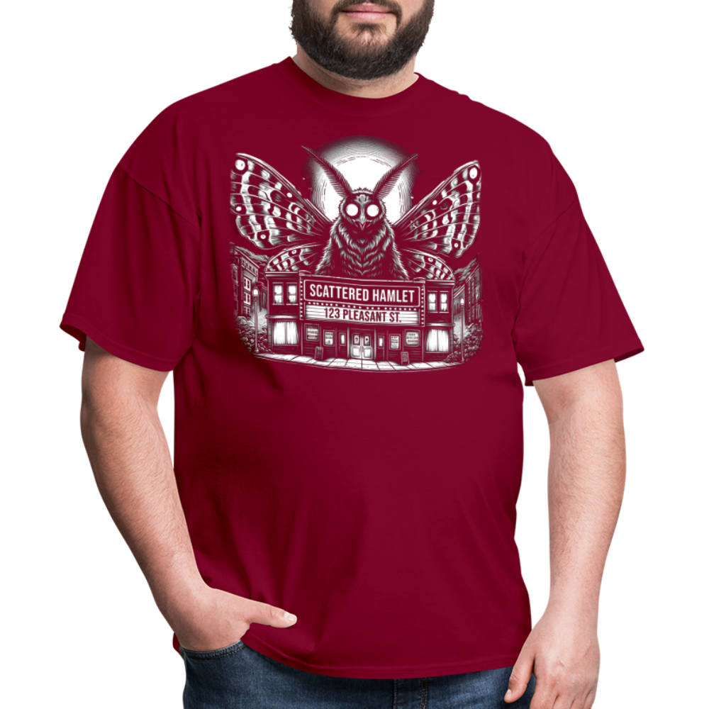 Scattered Hamlet Mothman T-Shirt - burgundy