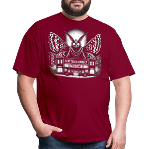 Scattered Hamlet Mothman T-Shirt - burgundy