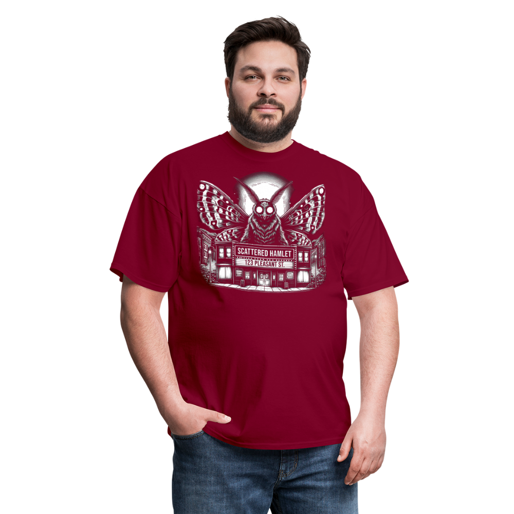 Scattered Hamlet Mothman T-Shirt - burgundy