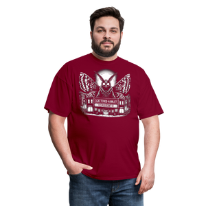 Scattered Hamlet Mothman T-Shirt - burgundy