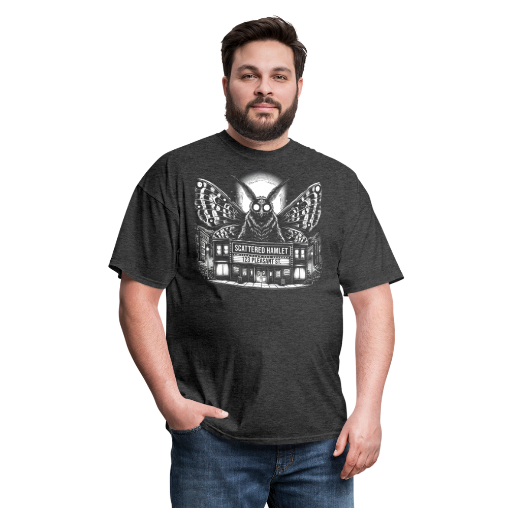 Scattered Hamlet Mothman T-Shirt - heather black