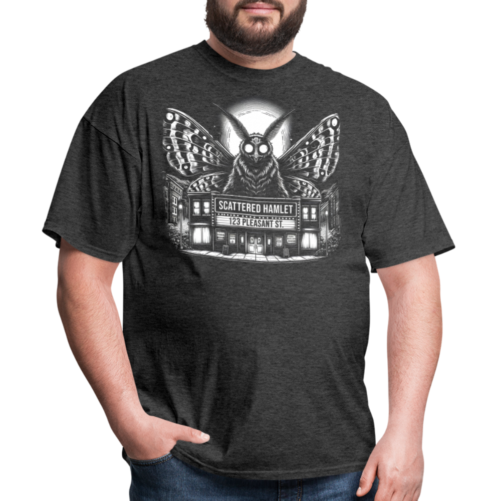 Scattered Hamlet Mothman T-Shirt - heather black