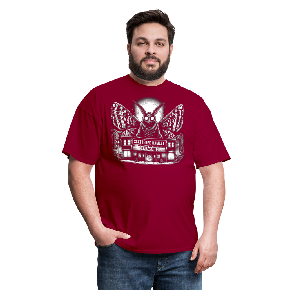 Scattered Hamlet Mothman T-Shirt - dark red