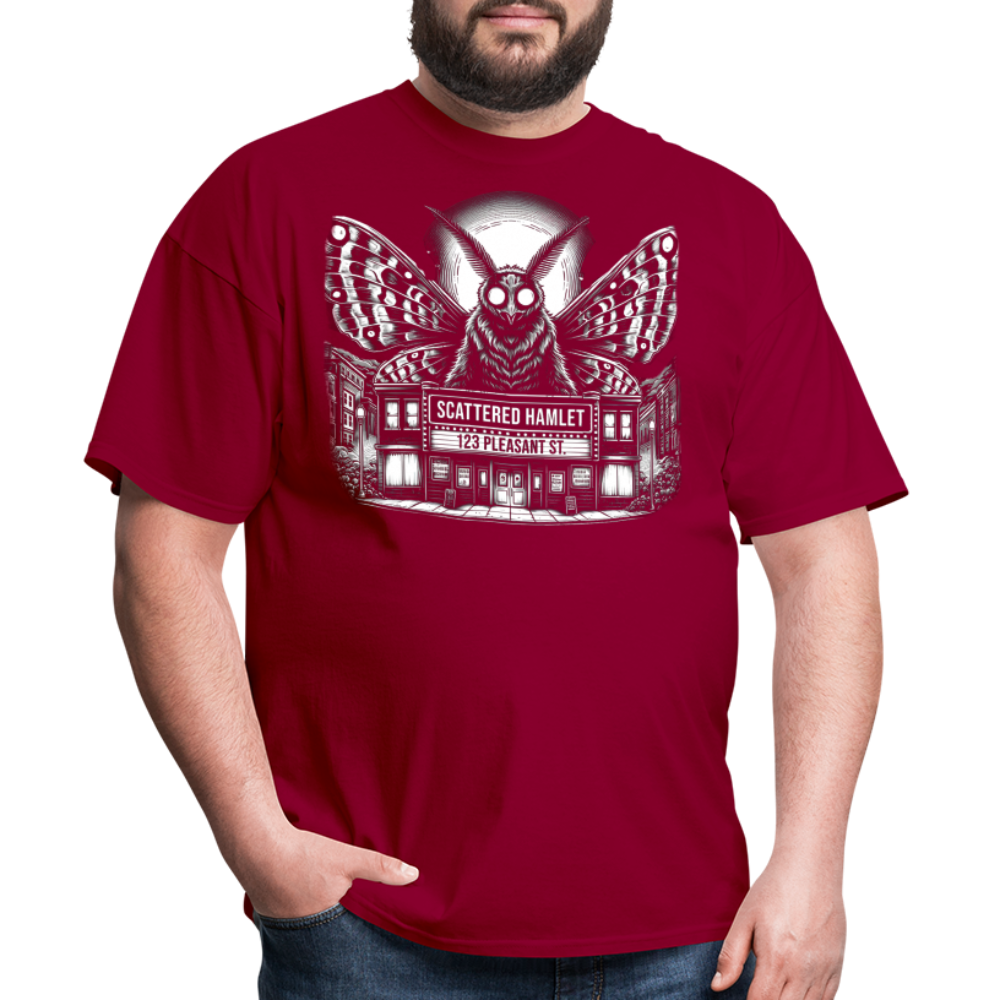 Scattered Hamlet Mothman T-Shirt - dark red