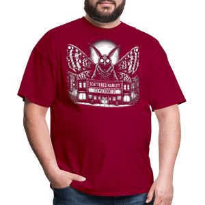 Scattered Hamlet Mothman T-Shirt - dark red