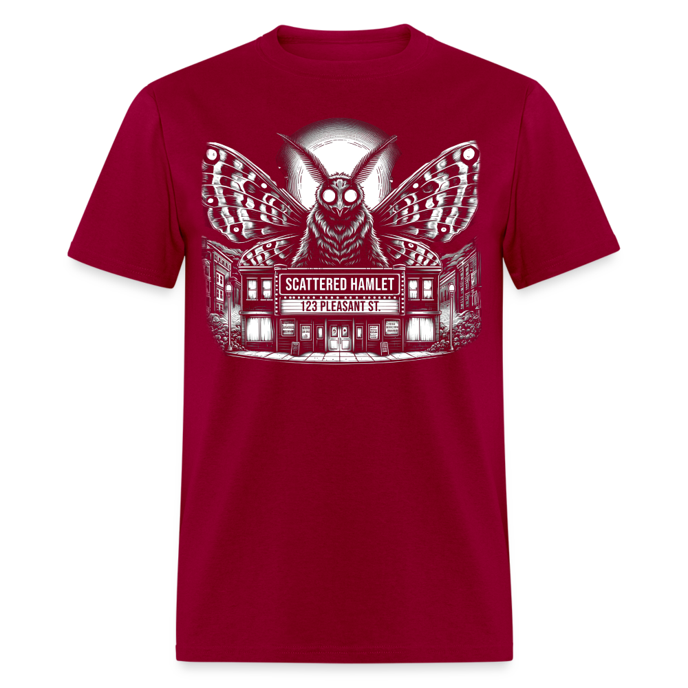 Scattered Hamlet Mothman T-Shirt - dark red