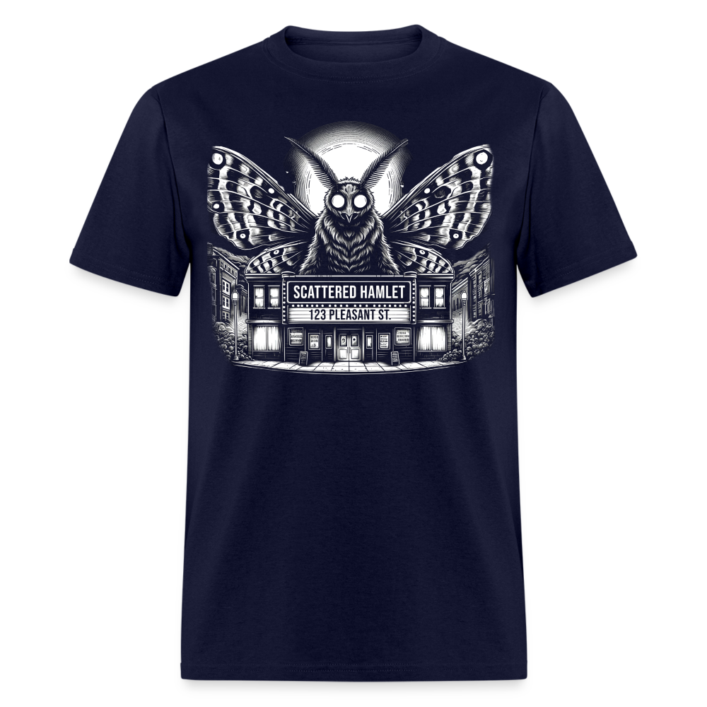 Scattered Hamlet Mothman T-Shirt - navy