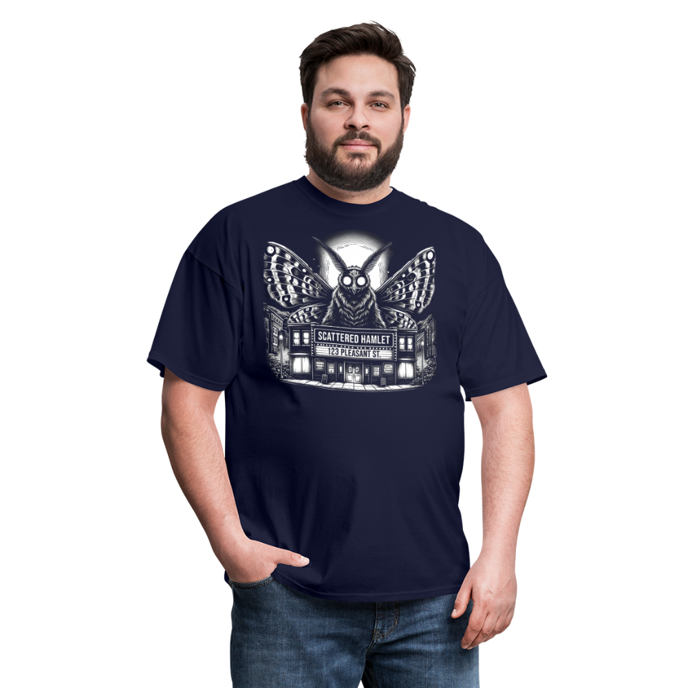 Scattered Hamlet Mothman T-Shirt - navy