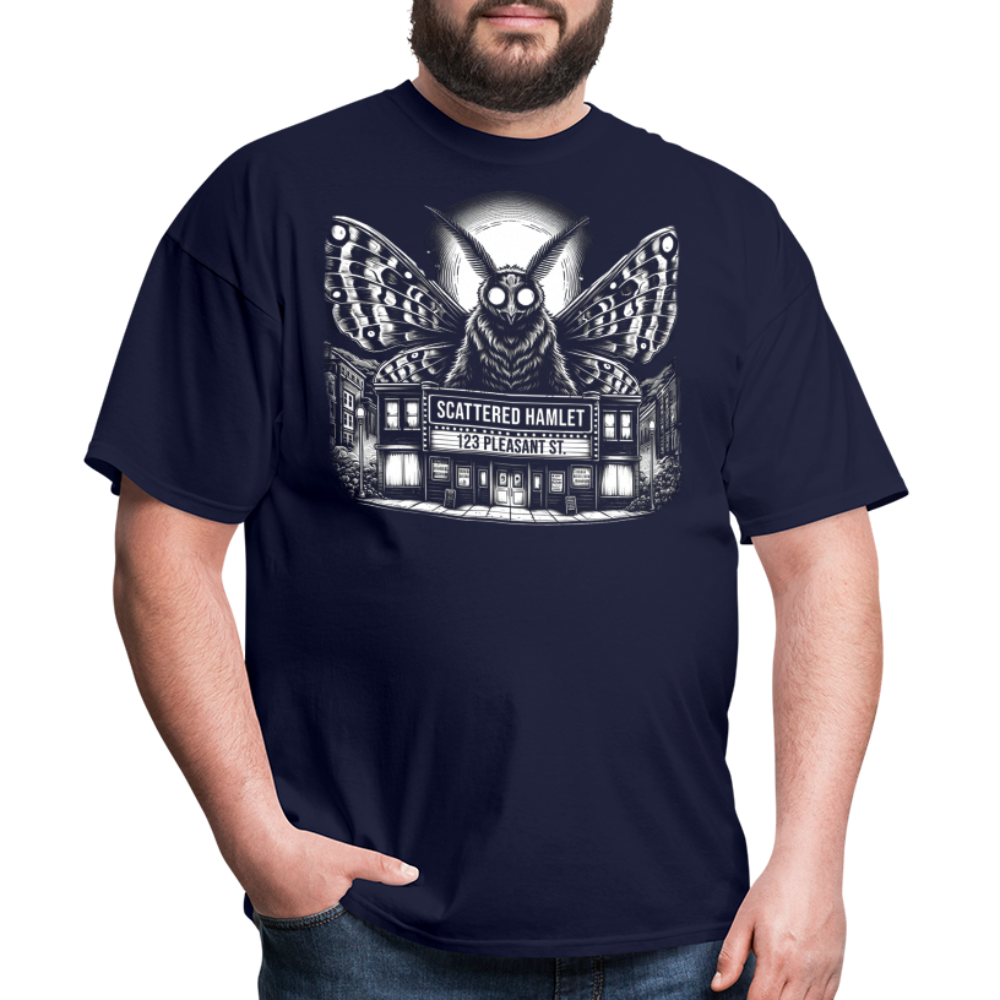 Scattered Hamlet Mothman T-Shirt - navy