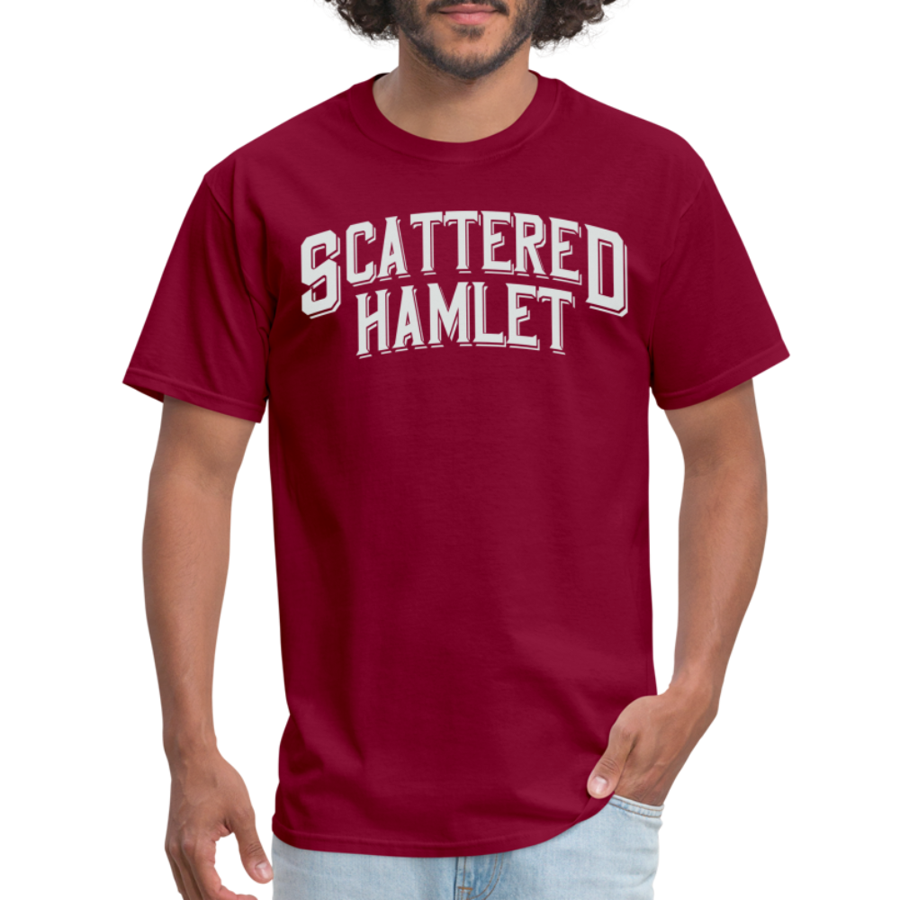 Scattered Hamlet Band Name T-Shirt - burgundy