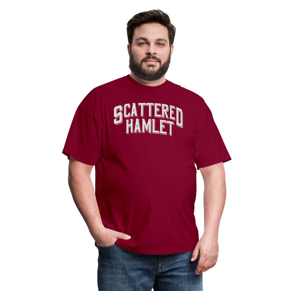 Scattered Hamlet Band Name T-Shirt - burgundy