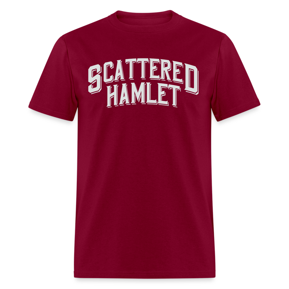 Scattered Hamlet Band Name T-Shirt - burgundy