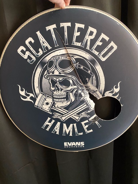 Grant's "Skull and Piston" Stage/Session Drum Head (ONLY ONE AVAILABLE)