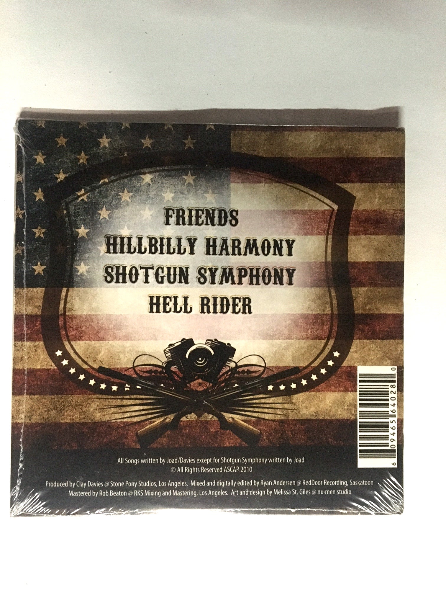 Original Pressing 4 Song "Hillbilly Harmony EP"