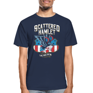 Live Free or Die Scattered Hamlet Shirt - navy