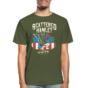 Live Free or Die Scattered Hamlet Shirt - military green