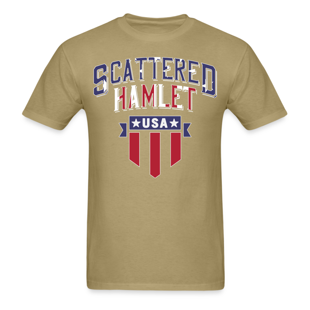 4th of July Scattered Hamlet T-Shirt - khaki