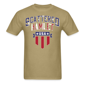4th of July Scattered Hamlet T-Shirt - khaki