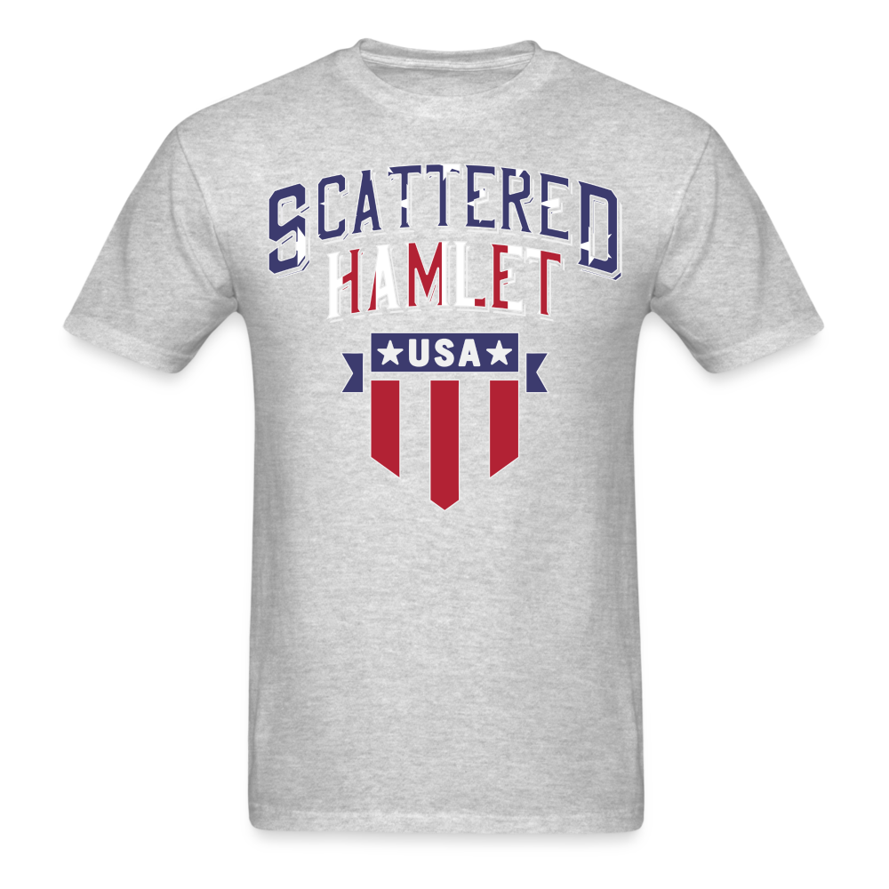 4th of July Scattered Hamlet T-Shirt - heather gray