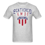 4th of July Scattered Hamlet T-Shirt - heather gray